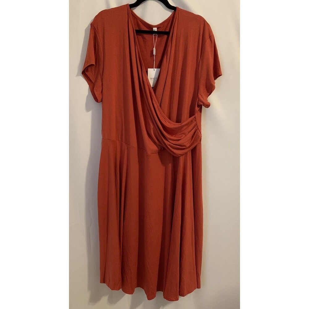 Haute Edition Womens Size 3X Dress Black Soft Comfy MIDI New